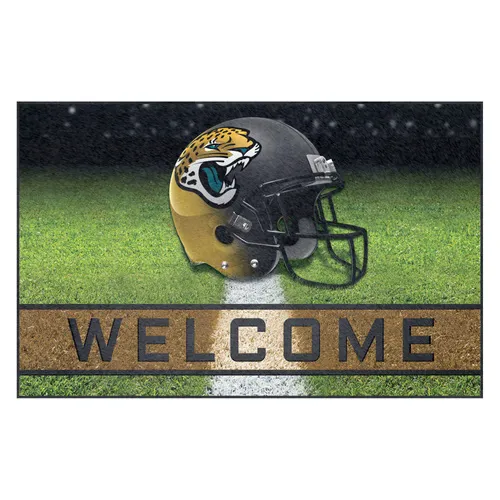 Fan Mats Jacksonville Jaguars Rubber Door Mat - 18In. X 30In.