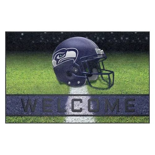 Fan Mats Seattle Seahawks Rubber Door Mat - 18In. X 30In.