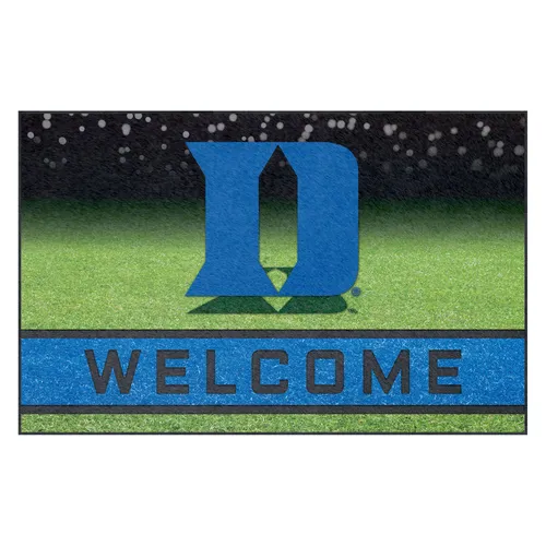 Fan Mats Duke Blue Devils Rubber Door Mat - 18In. X 30In.