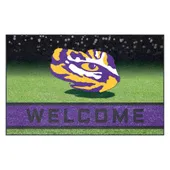 Fan Mats Lsu Tigers Rubber Door Mat - 18In. X 30In.