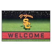 Fan Mats Southern California Trojans Rubber Door Mat - 18In. X 30In.