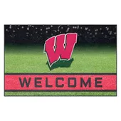 Fan Mats Wisconsin Badgers Rubber Door Mat - 18In. X 30In.