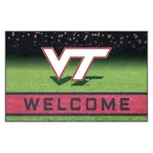 Fan Mats Virginia Tech Hokies Rubber Door Mat - 18In. X 30In.