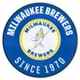 Fan Mats Milwaukee Brewers Roundel Rug - 27In. Diameter