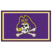 Fan Mats East Carolina Pirates 4Ft. X 6Ft. Plush Area Rug