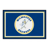 Fan Mats Milwaukee Brewers 4Ft. X 6Ft. Plush Area Rug