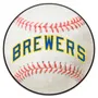 Fan Mats Milwaukee Brewers Baseball Rug - 27In. Diameter