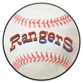 Fan Mats Texas Rangers Baseball Rug - 27In. Diameter