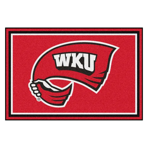 Fan Mats Western Kentucky Hilltoppers 5Ft. X 8 Ft. Plush Area Rug