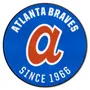 Fan Mats Atlanta Braves Roundel Rug - 27In. Diameter
