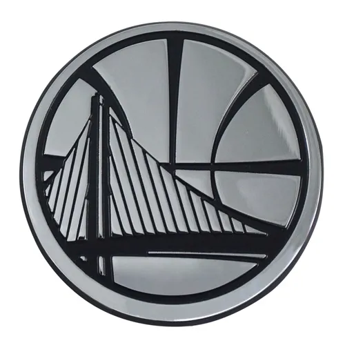 Fan Mats Golden State Warriors 3D Chromed Metal Emblem