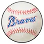 Fan Mats Atlanta Braves Baseball Rug - 27In. Diameter
