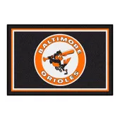 Fan Mats Baltimore Orioles 4Ft. X 6Ft. Plush Area Rug