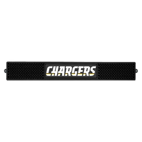 Fan Mats Los Angeles Chargers Bar Drink Mat - 3.25In. X 24In.