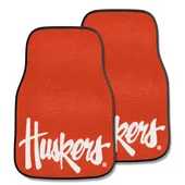 Fan Mats Nebraska Cornhuskers Carpet Car Mat Set - 2 Pieces