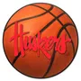 Fan Mats Nebraska Cornhuskers Basketball Rug - 27In. Diameter