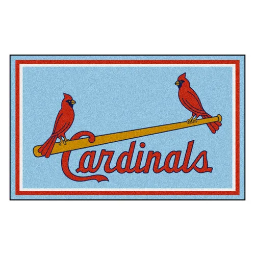 Fan Mats St. Louis Cardinals 4Ft. X 6Ft. Plush Area Rug