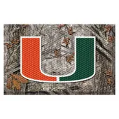 Fan Mats Miami Hurricanes Rubber Scraper Door Mat