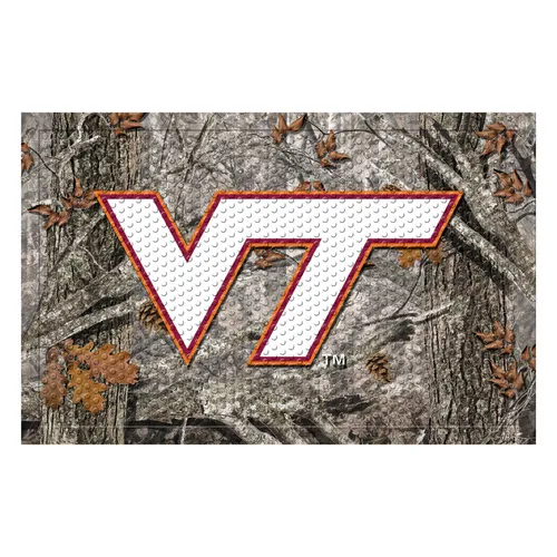 Fan Mats Virginia Tech Hokies Rubber Scraper Door Mat