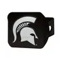 Fan Mats Michigan State Spartans Black Metal Hitch Cover With Metal Chrome 3D Emblem
