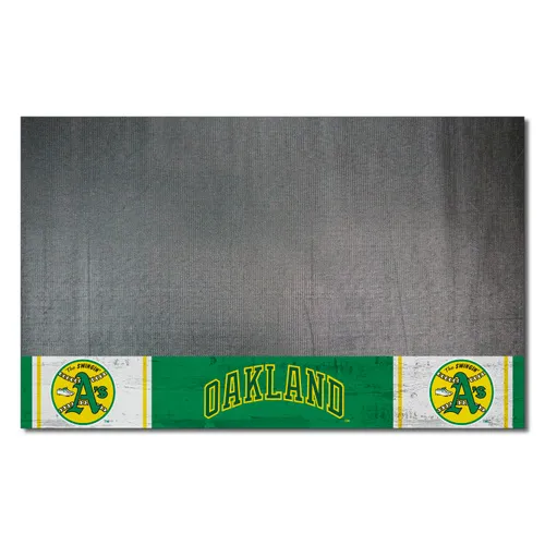 Fan Mats Oakland Athletics Vinyl Grill Mat - 26In. X 42In.