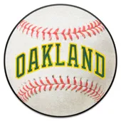 Fan Mats Oakland Athletics Baseball Rug - 27In. Diameter