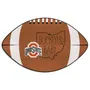 Fan Mats Ohio State Buckeyes Southern Style Football Rug - 20.5In. X 32.5In.