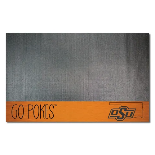 Fan Mats Oklahoma State Cowboys Southern Style Vinyl Grill Mat - 26In. X 42In.