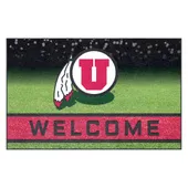 Fan Mats Utah Utes Rubber Door Mat - 18In. X 30In.