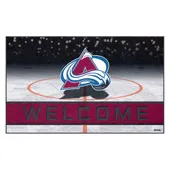 Fan Mats Colorado Avalanche Rubber Door Mat - 18In. X 30In.