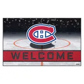 Fan Mats Montreal Canadiens Rubber Door Mat - 18In. X 30In.