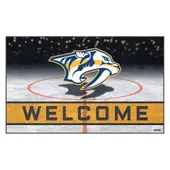 Fan Mats Nashville Predators Rubber Door Mat - 18In. X 30In.