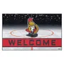 Fan Mats Ottawa Senators Rubber Door Mat - 18In. X 30In.