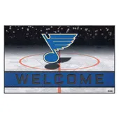 Fan Mats St. Louis Blues Rubber Door Mat - 18In. X 30In.