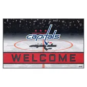 Fan Mats Washington Capitals Rubber Door Mat - 18In. X 30In.