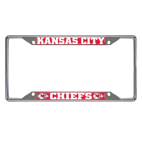 Fan Mats Kansas City Chiefs Metal License Plate Frame