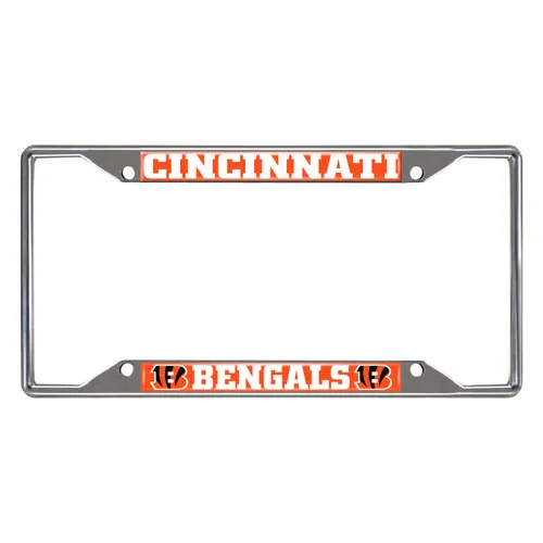 Fan Mats Cincinnati Bengals Metal License Plate Frame