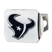 Fan Mats Houston Texans Chrome Metal Hitch Cover With Chrome Metal 3D Emblem