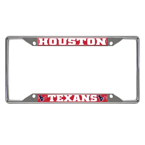 Fan Mats Houston Texans Metal License Plate Frame