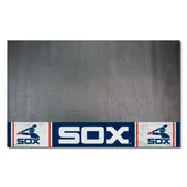 Fan Mats Chicago White Sox Vinyl Grill Mat - 26In. X 42In.