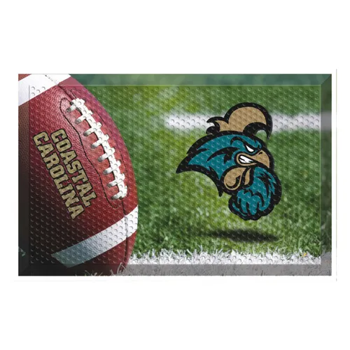 Fan Mats Coastal Carolina Chanticleers Rubber Scraper Door Mat