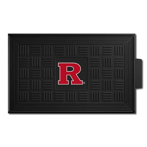 Fan Mats Rutgers Scarlet Knights Heavy Duty Vinyl Medallion Door Mat - 19.5In. X 31In.