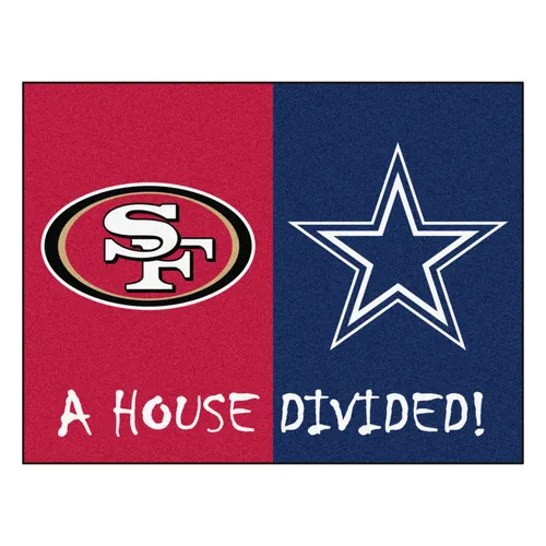 Fan Mats Nfl 49Ers / Cowboys House Divided Rug