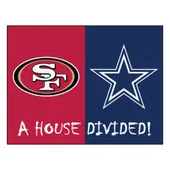 Fan Mats Nfl 49Ers / Cowboys House Divided Rug