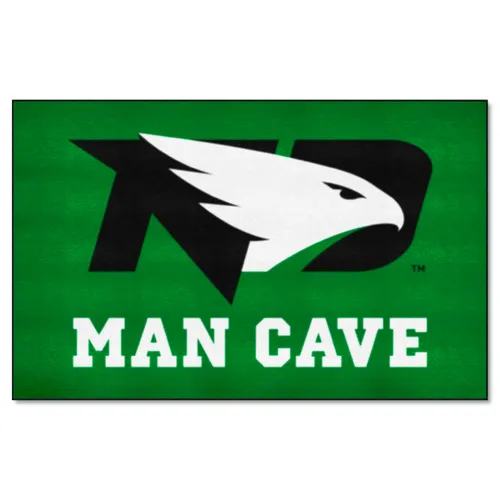 Fan Mats North Dakota Fighting Hawks Man Cave Ultimat Rug - 5Ft. X 8Ft.