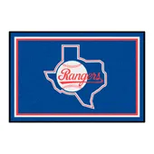 Fan Mats Texas Rangers 4Ft. X 6Ft. Plush Area Rug