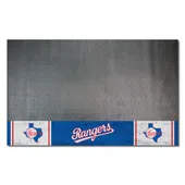 Fan Mats Texas Rangers Vinyl Grill Mat - 26In. X 42In.