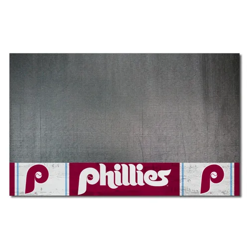 Fan Mats Philadelphia Phillies Vinyl Grill Mat - 26In. X 42In.