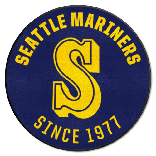 Fan Mats Seattle Mariners Roundel Rug - 27In. Diameter