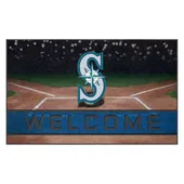 Fan Mats Seattle Mariners Rubber Door Mat - 18In. X 30In.